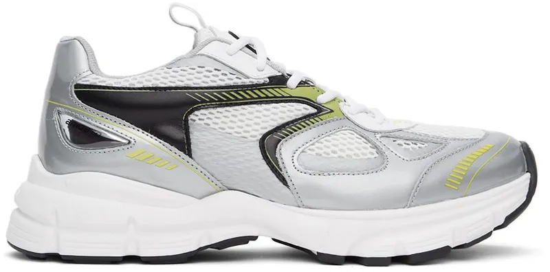 Axel Arigato White & Silver Marathon SILVER/YEL (33067)