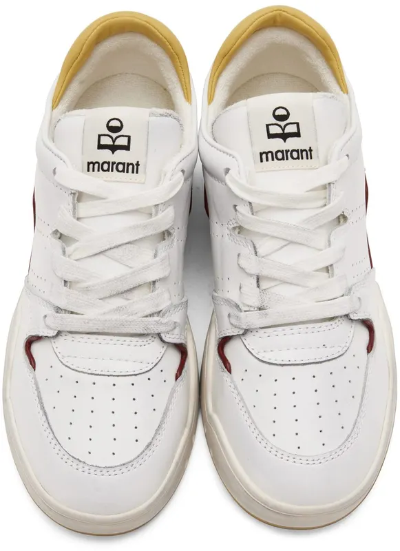 Isabel Marant White & Yellow Leather Emreeh 10YW Yellow (22PBK0267-22P053S)