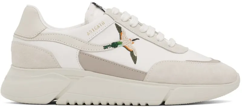 Axel Arigato White Genesis Stripe Bee Bird WHITE/BEIGE (35076)