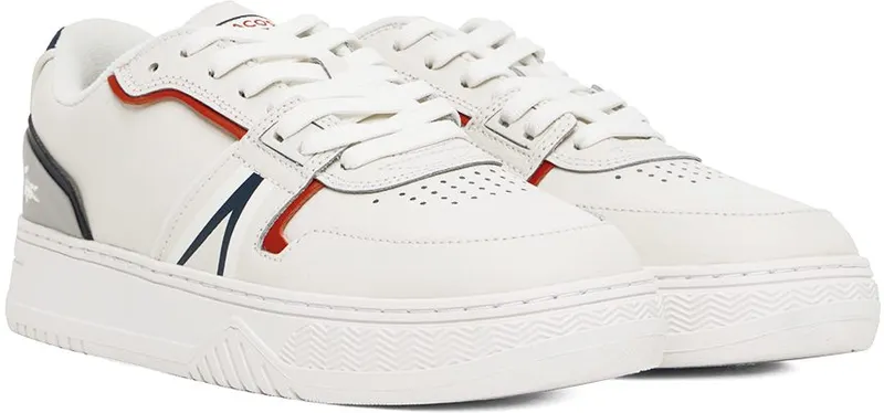 Lacoste White L001 407 WHT/NVY/RED (42SMA0092)