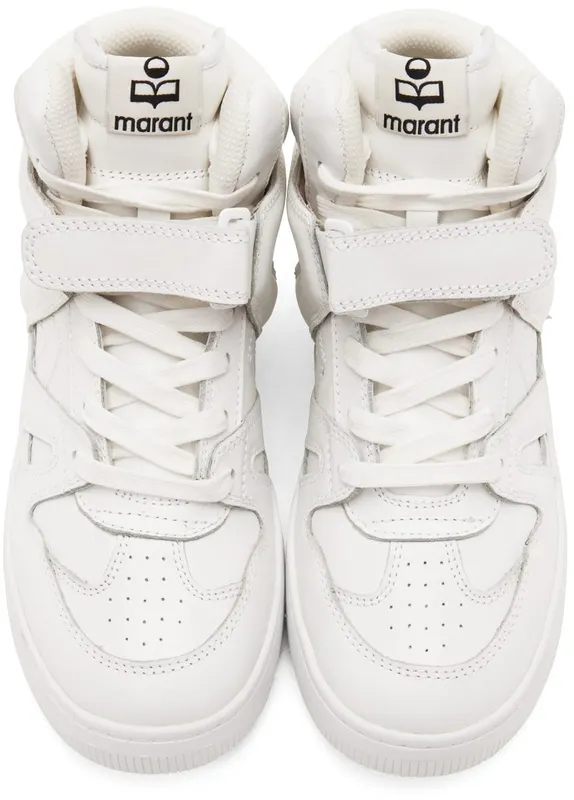 Isabel Marant White Leather Brooklee 20WH White (22PBK0188-22P069S)