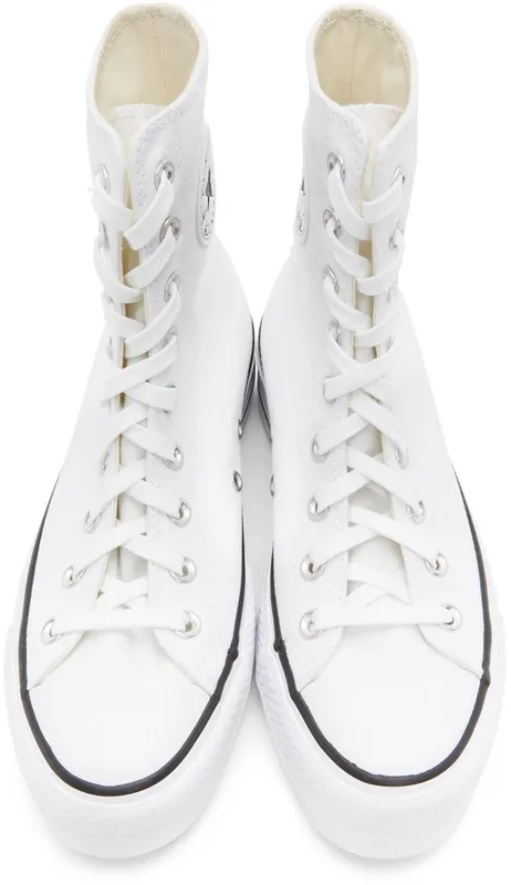 Converse White Platform Chuck Taylor All Star High WHITE (170051C)