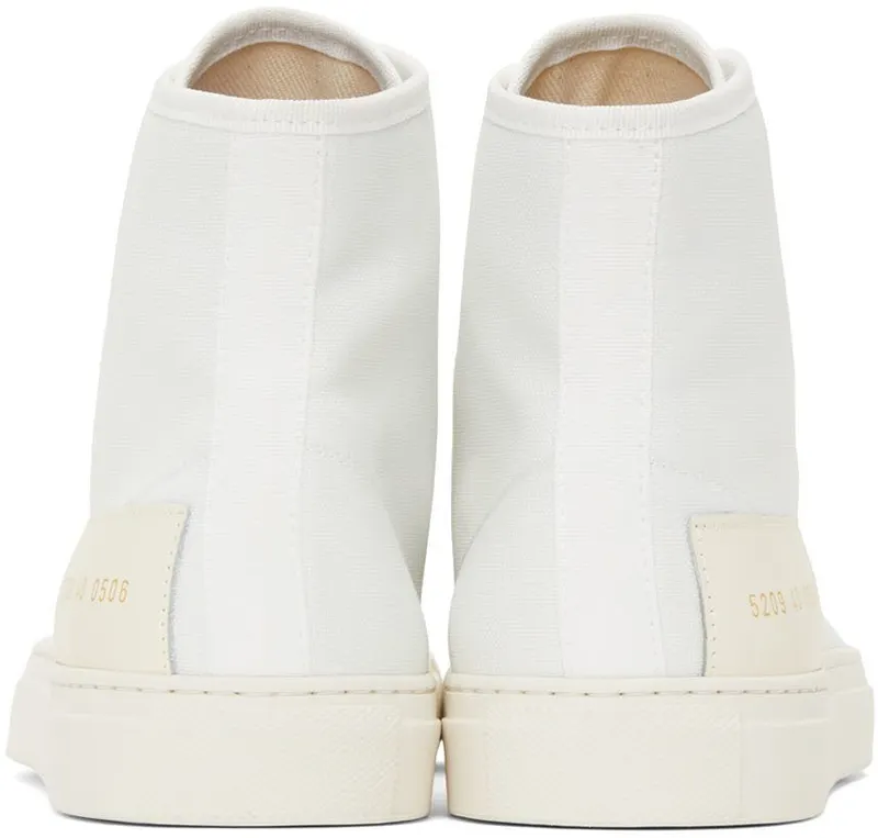 Common Projects White Recycled Nylon Tournament High 0506 WHITE (5209)