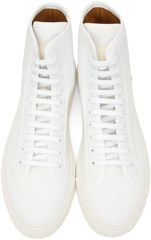 Common Projects White Recycled Nylon Tournament High 0506 WHITE (5209)