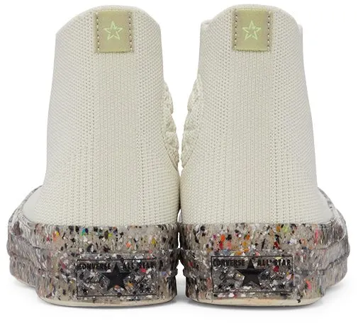 Converse White Renew Chuck 70 Knit High Top EGRET/STRING/BARELY (170864C)