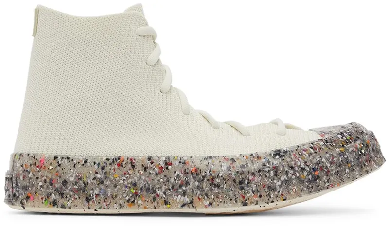 Converse White Renew Chuck 70 Knit High Top EGRET/STRING/BARELY (170864C)