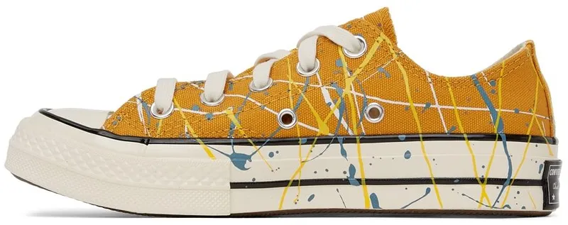 Converse Yellow Archive Paint Splatter Chuck 70 Low Sunflower Gold (170804C)