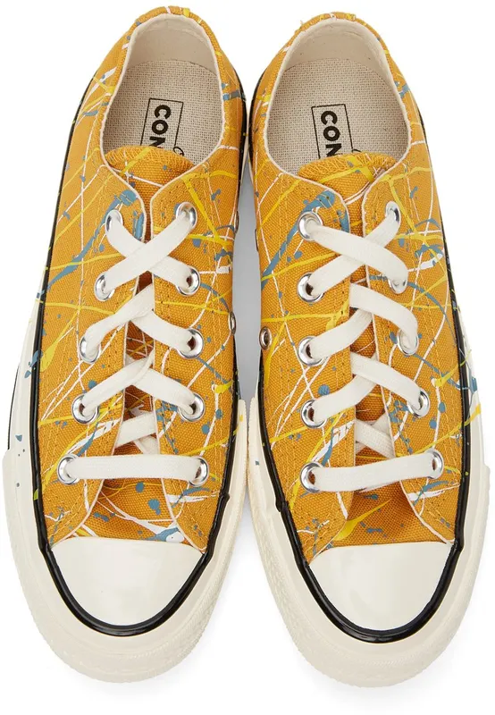 Converse Yellow Archive Paint Splatter Chuck 70 Low Sunflower Gold (170804C)