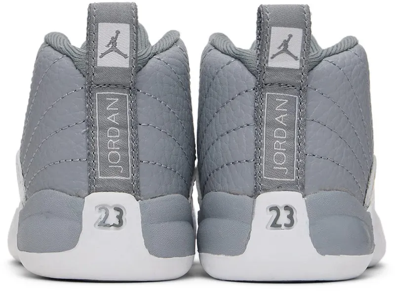 Nike Jordan Baby Gray & White Jordan 12 Retro STEALTH/WHITE-COOL G (850000-015)