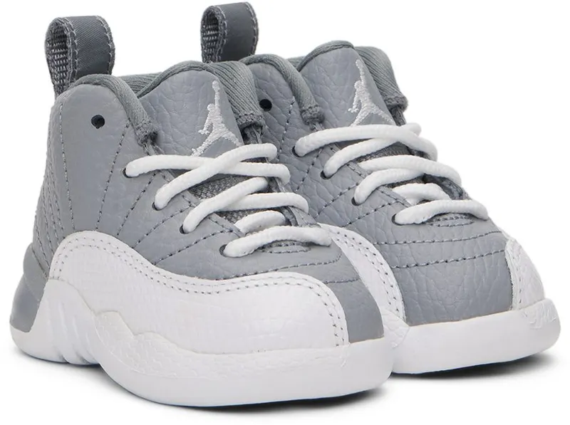 Nike Jordan Baby Gray & White Jordan 12 Retro STEALTH/WHITE-COOL G (850000-015)