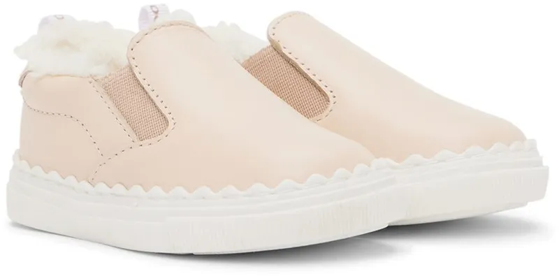 Chloé Baby Pink Faux-Shearling 45K Pink (C09035)