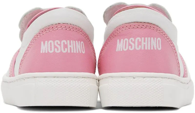 Moschino Baby White & Pink Teddy Slip-On PINK VAR. 1 (71697)