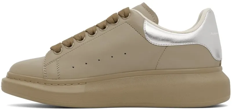 Alexander McQueen Beige & Silver Oversized 9795 BEIGE/SILVER (634671WIAG5)