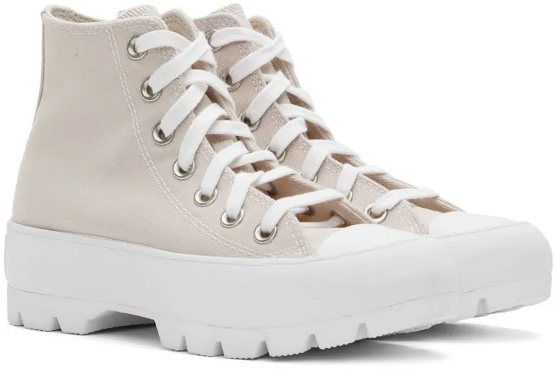 Converse Beige Chuck Taylor All Star Lugged High Desert Sand/White/Bl (A01656C)