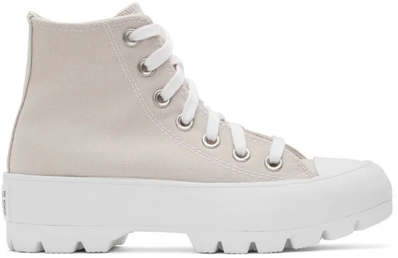 Converse Beige Chuck Taylor All Star Lugged High Desert Sand/White/Bl (A01656C)