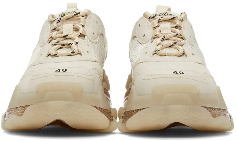 Balenciaga Beige Clear Sole Triple S 9005 BEIGE (541624-W2FB1-9005)
