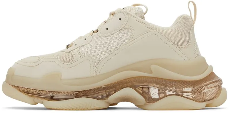 Balenciaga Beige Clear Sole Triple S 9005 BEIGE (541624-W2FB1-9005)