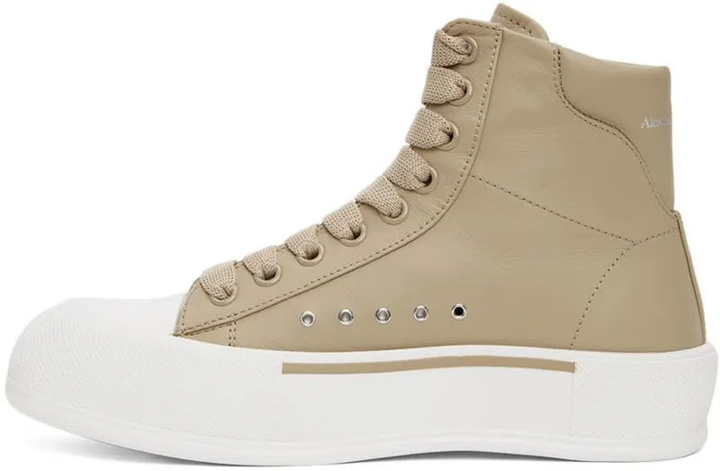 Alexander McQueen Beige High-Top 2240 BEIGE 221/BEIGE (682401WIB63)
