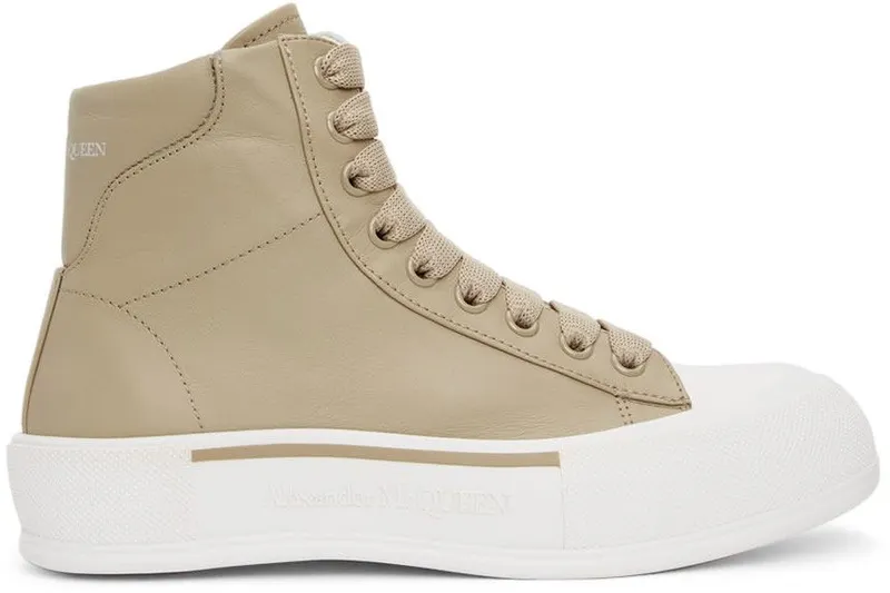 Alexander McQueen Beige High-Top 2240 BEIGE 221/BEIGE (682401WIB63)