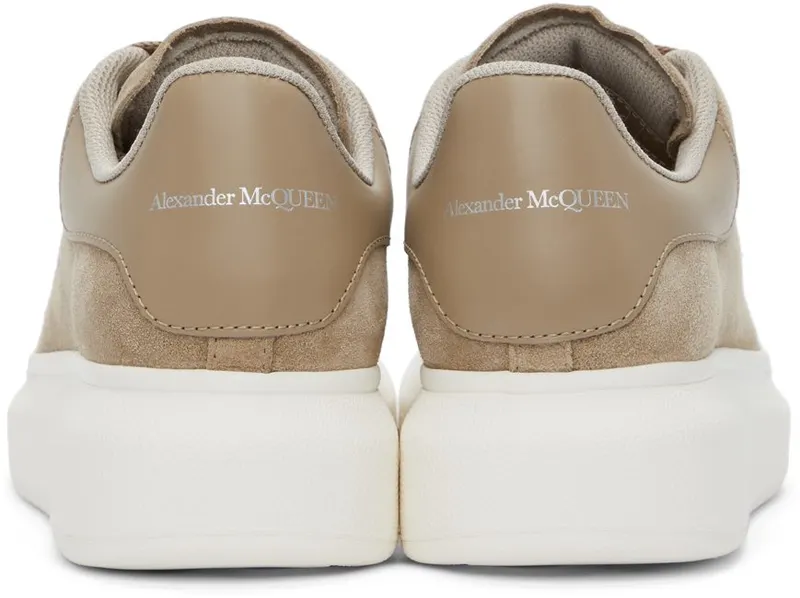 Alexander McQueen Beige Suede Oversized 2617 Camel/Bone (650792WIA51)