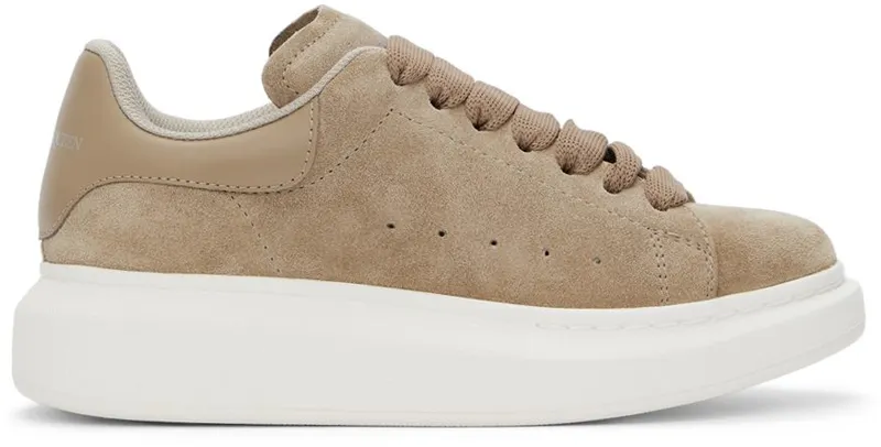 Alexander McQueen Beige Suede Oversized 2617 Camel/Bone (650792WIA51)