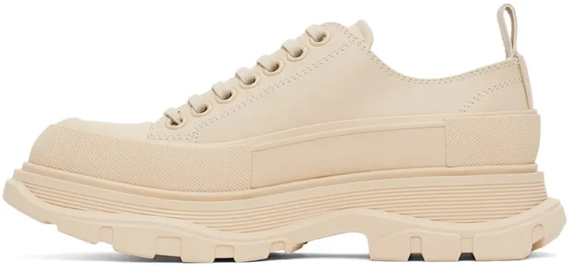 Alexander McQueen Beige Tread Slick 5593 DARK PEARL/SILV (627225WIAG65593)