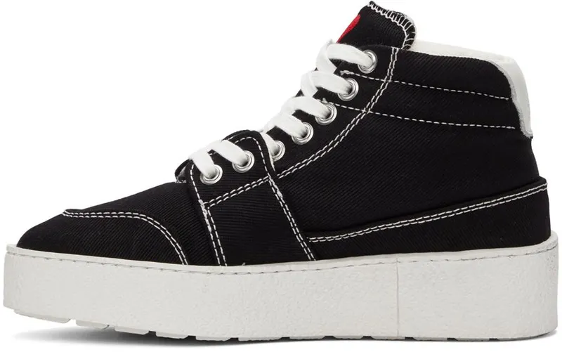 AMI Alexandre Mattiussi Black Ami de Cœur High 001 Black (A21S402.610)