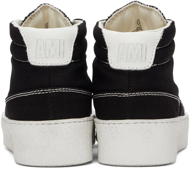 AMI Alexandre Mattiussi Black Ami de Cœur High 001 Black (A21S402.610)