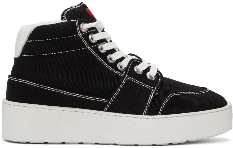 AMI Alexandre Mattiussi Black Ami de Cœur High 001 Black (A21S402.610)