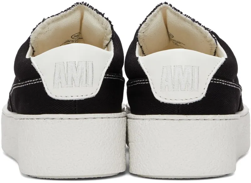 AMI Alexandre Mattiussi Black Ami de Cœur Low NOIR/001 (A21S400.610)