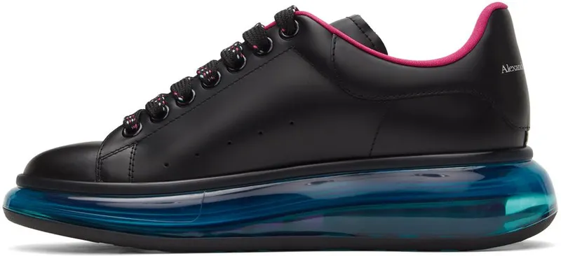 Alexander McQueen Black & Blue Clear Sole Oversized 1350 BLK/AR.BL./MA./ (662657WHYBY)