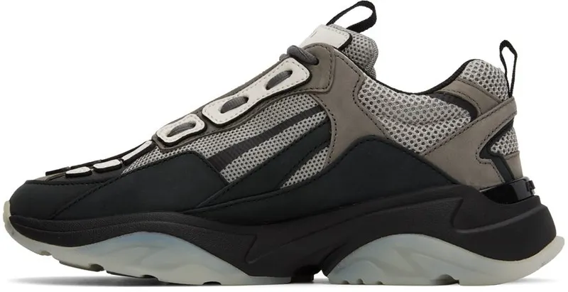 AMIRI Black & Gray Bone Runner BLACK / GREY-NUBUCK/ (AW22MFS001)