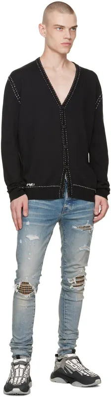 AMIRI Black & Gray Bone Runner BLACK / GREY-NUBUCK/ (AW22MFS001)