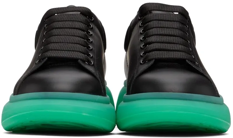 Alexander McQueen Black & Green Oversized 1455 BLACK/BLK/GREEN (682397WIB94)