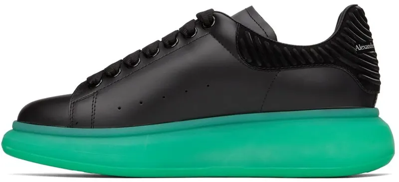 Alexander McQueen Black & Green Oversized 1455 BLACK/BLK/GREEN (682397WIB94)