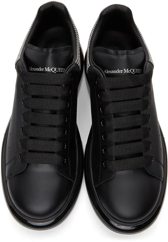 Alexander McQueen Black & Silver Studded Oversized 1182 BLACK/SILVER/FU (645873WHZ4Q)