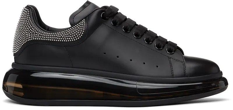 Alexander McQueen Black & Silver Studded Oversized 1182 BLACK/SILVER/FU (645873WHZ4Q)