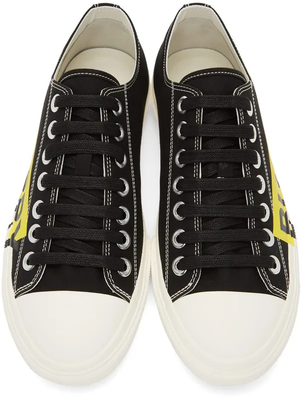Burberry Black & Yellow Gabardine Larkhall BLACK (8038347)