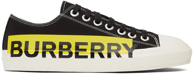 Burberry Black & Yellow Gabardine Larkhall BLACK (8038347)