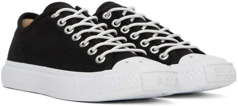 Acne Studios Black Canvas Low Black/Off White (AD0522-)