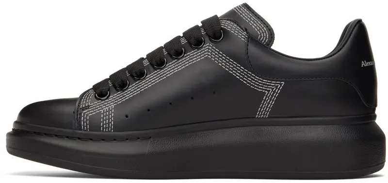 Alexander McQueen Black Contrast Oversized 1081 BLACK/SILVER (662639WIA4V)