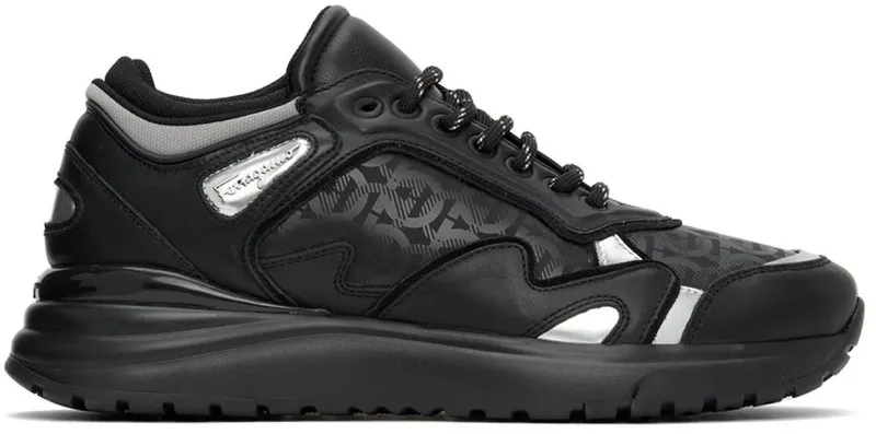 Salvatore Ferragamo Black Gancini NERO/NERO/ARGENTO (748830 20550)