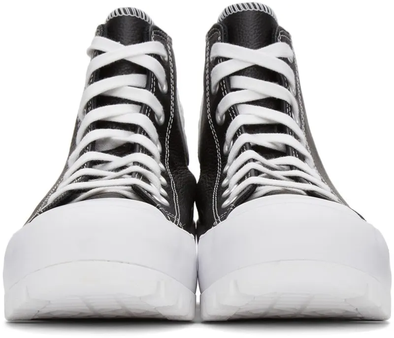 Converse Black Leather Lugged Chuck Taylor All Star High Black (567164C)