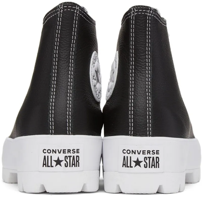Converse Black Leather Lugged Chuck Taylor All Star High Black (567164C)