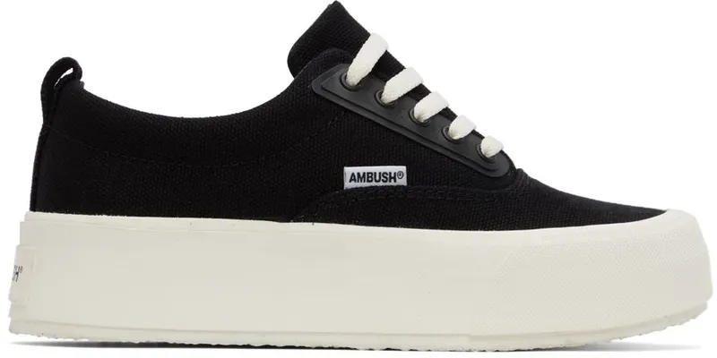 AMBUSH Black Low Vulcanized black white (BMIA012F22FAB0011001)