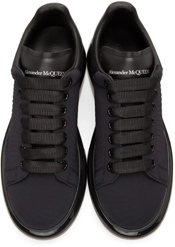 Alexander McQueen Black Neoprene Oversized 1000 BLACK/ (634610W4LA1)