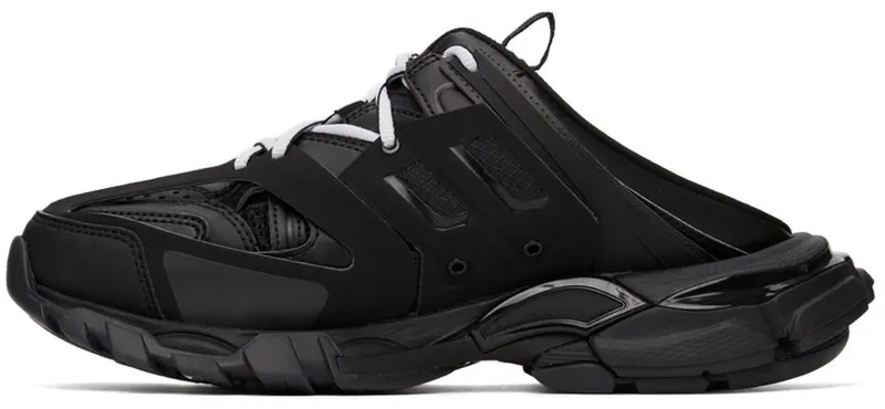Balenciaga Black Track Mules 1000 BLACK (653814-W3DA3-1000)