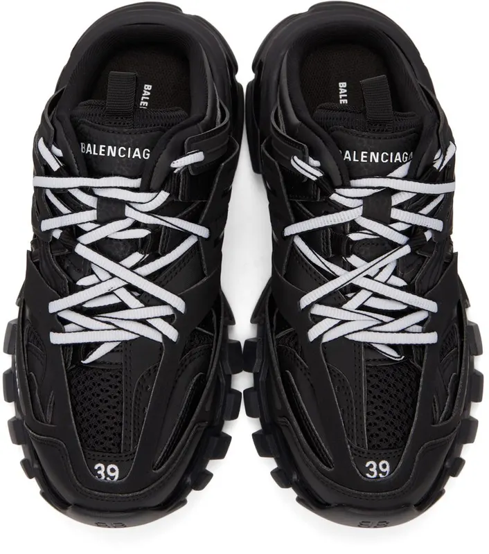 Balenciaga Black Track Mules 1000 BLACK (653814-W3DA3-1000)