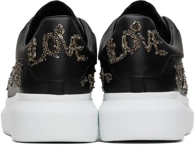 Alexander McQueen Black Tree Graffiti 1081 BLACK/SILVER (711146WICEA)
