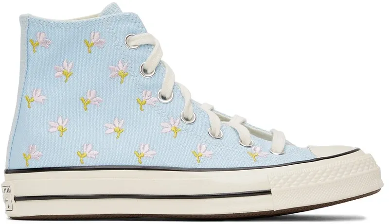 Converse Blue Floral Chuck 70 High Chambray (570917C)